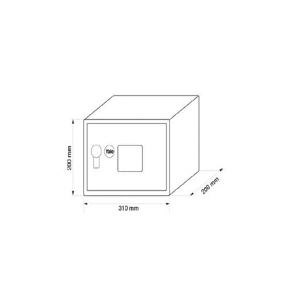 Caja Fuerte de Seguridad Digital Home 8 lts.