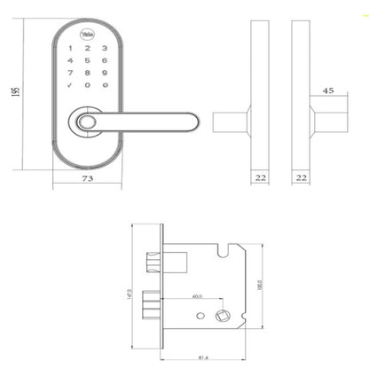 Pack de Cerradura Inteligente YMC420 + Cámara de Vigilancia